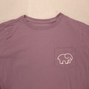 Ivory Ella Casual Long Sleeve Crew Neck Graphic T Shirt Womens Size XS Purple